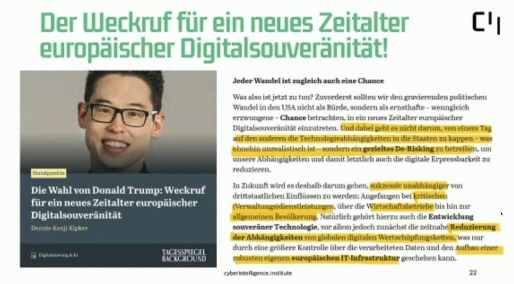 🚨 Digitale Souveränität in Gefahr?