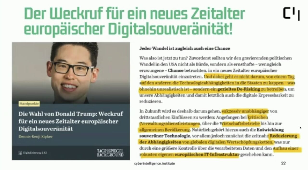 🚨 Digitale Souveränität in Gefahr?