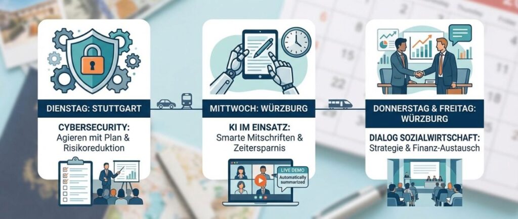 🚀 Unterwegs für Sicherheit, Effizienz und Strategie: Eine Woche – drei …