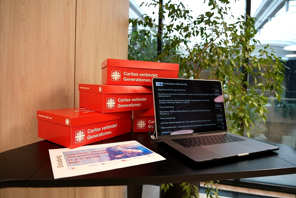 Caritas verbindet Generationen – Materialien am Empfang